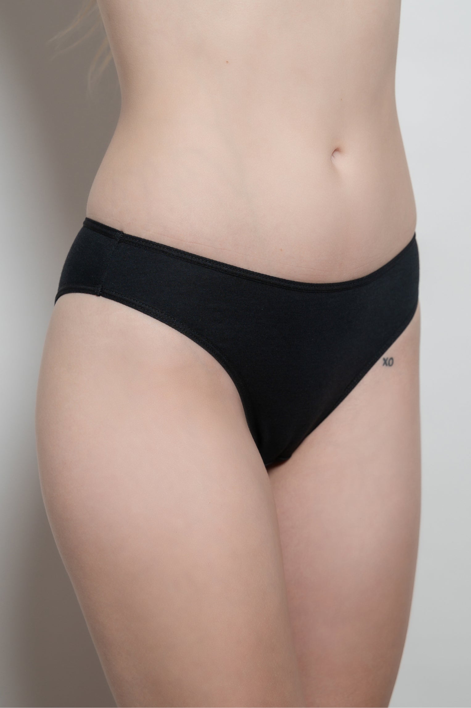 High Leg Cheeky panties - Black