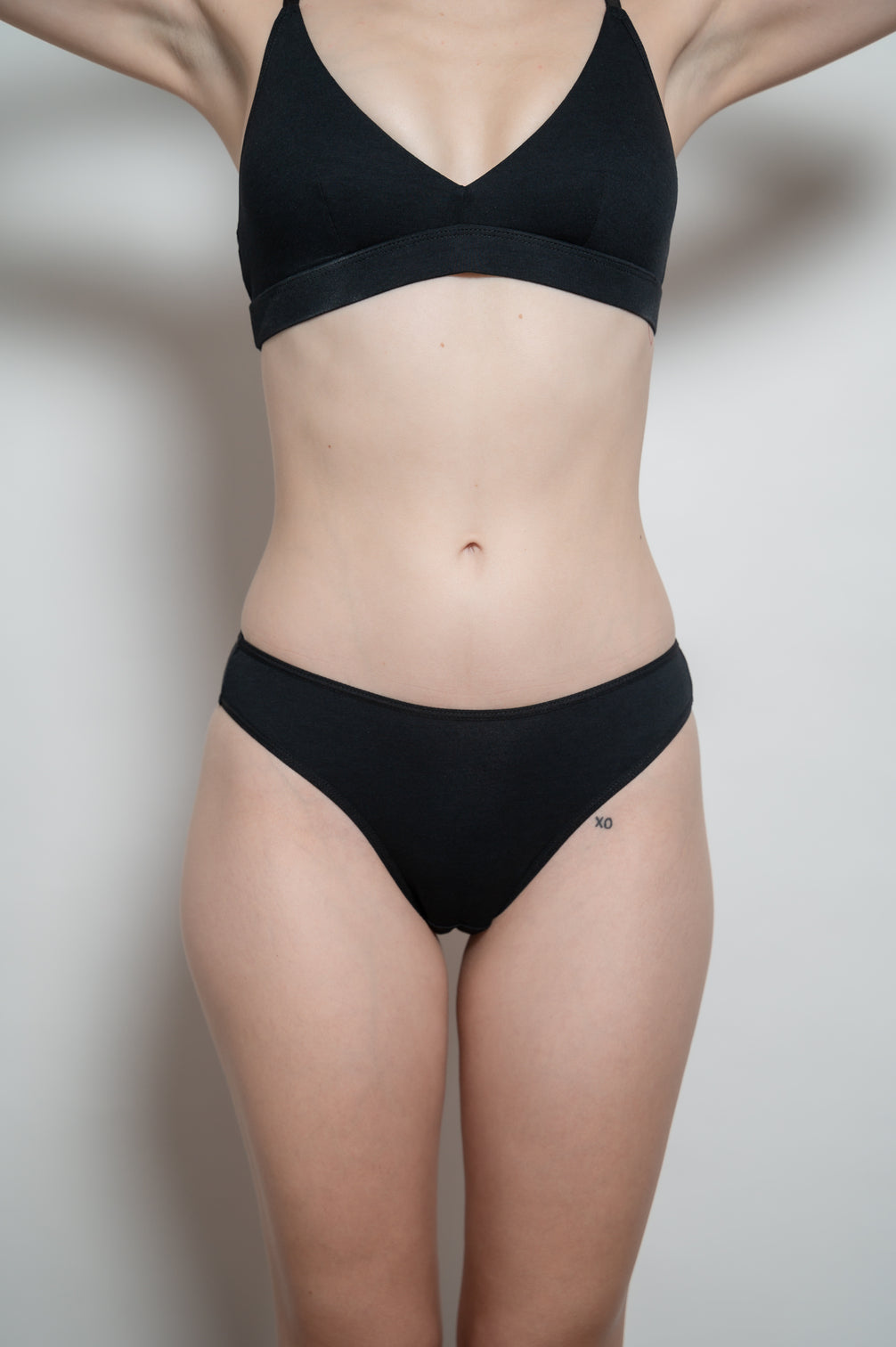 High Leg Cheeky panties - Black