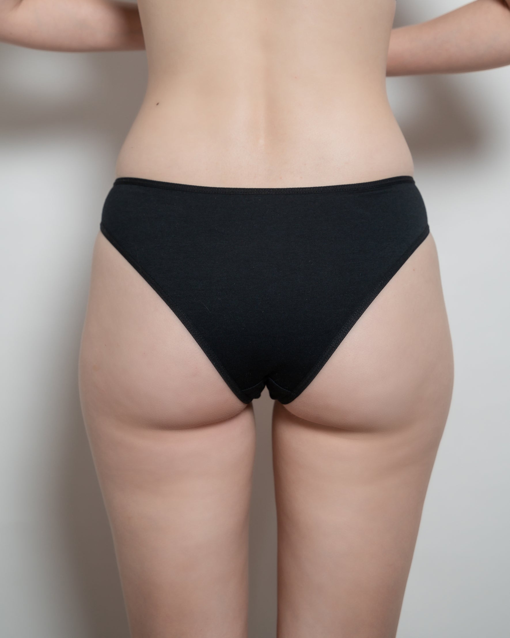 High Leg Cheeky panties - Black